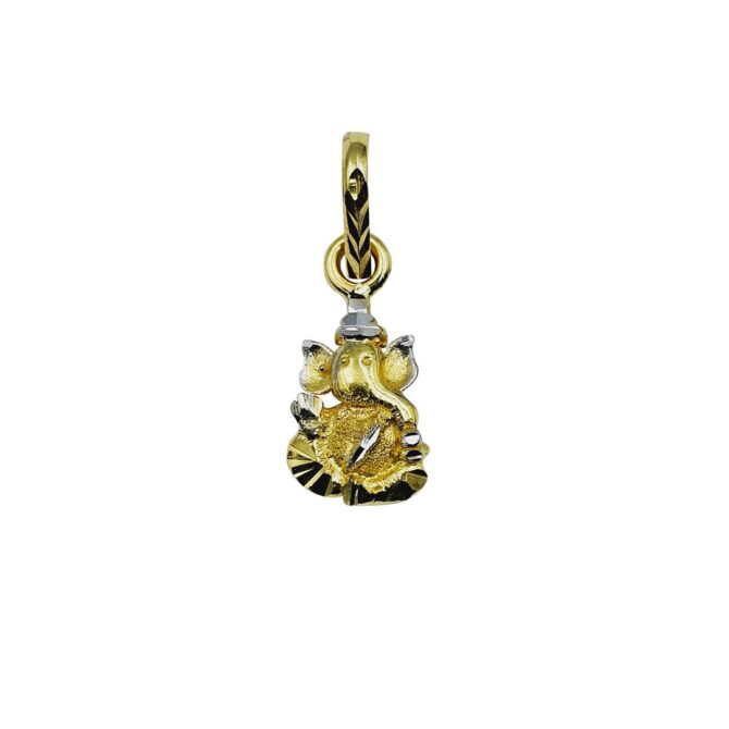 18Kt Yellow Gold Ganesha Pendant