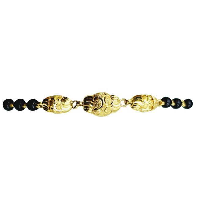 9Kt Yellow Gold Mangalsutra Bracelet