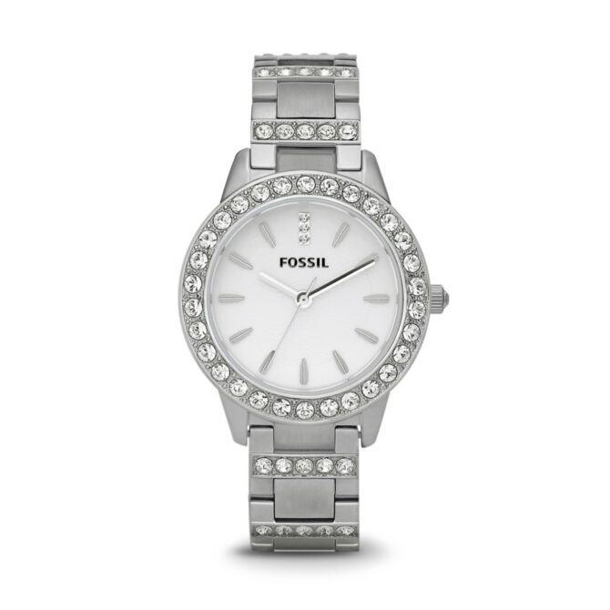 Fossil Women's Jesse Silver/Steel Round Stainless Steel Watch