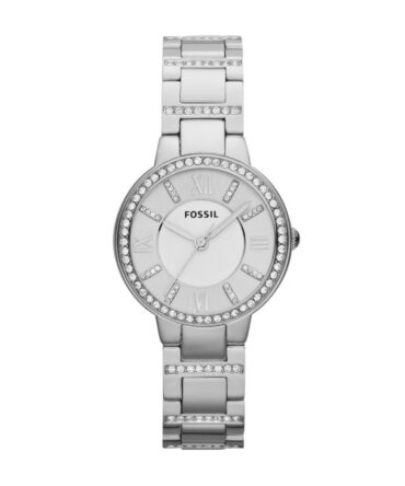 Fossil Women's Virginia Silver/Steel Round Stainless Steel Watch