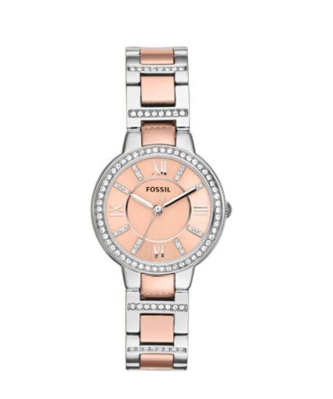 Fossil Women's Virginia Silver/Steel Round Stainless Steel Watch