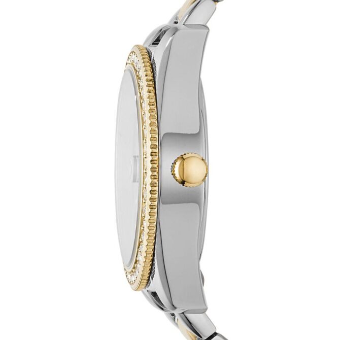Fossil Women's Scarlette Mini Three-Hand Date Two Tone Stainless Steel Watch