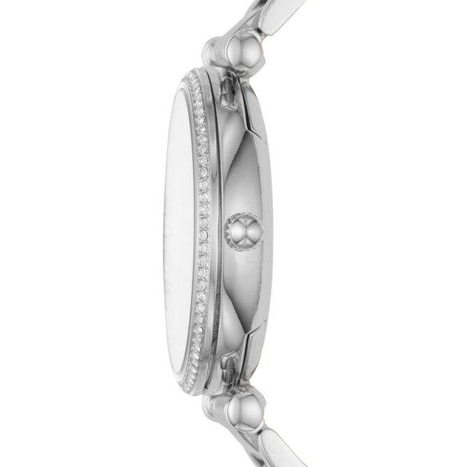 Fossil Women's Carlie Silver Round Stainless Steel Watch