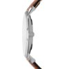 Fossil Men's Minimalist 3H Silver Round Leather Watch