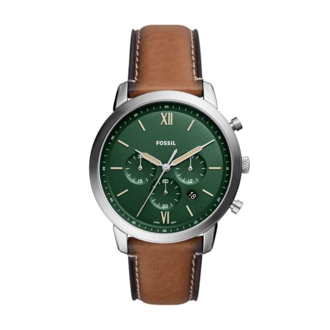 Fossil Men's Chronograph Tan Leather Watch