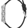 GUESS Mens Black Silver Tone Multi-function Watch
