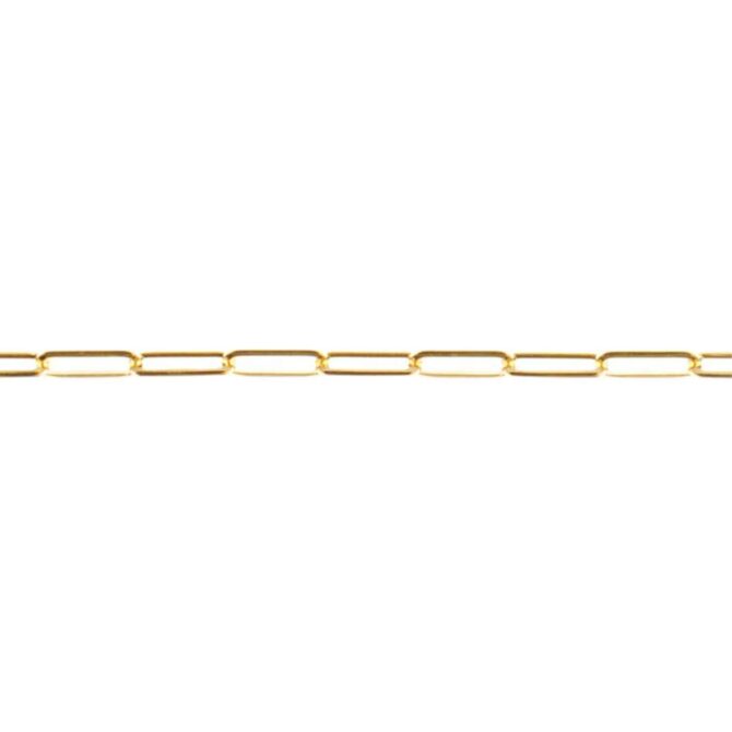 9Kt Paper Clip Diamond Cut Bracelet