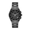 Michael Kors Men's Lennox Chronograph, Black Stainless Steel Watch