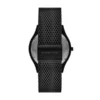 Michael Kors Men's Runway Three-Hand, Black Stainless Steel Watch and Wallet Gift Set