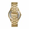 Michael Kors Women's Slim Runway Gold Round Stainless Steel Watch