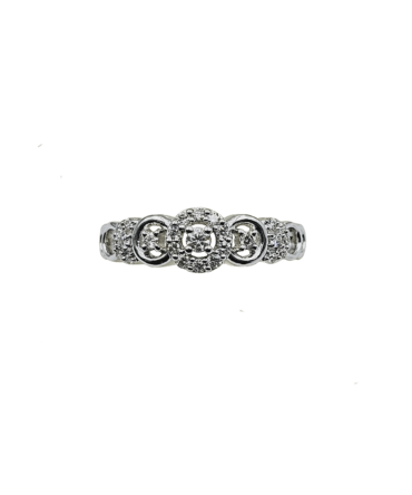 9Kt White Gold Diamond Ring 0.25C