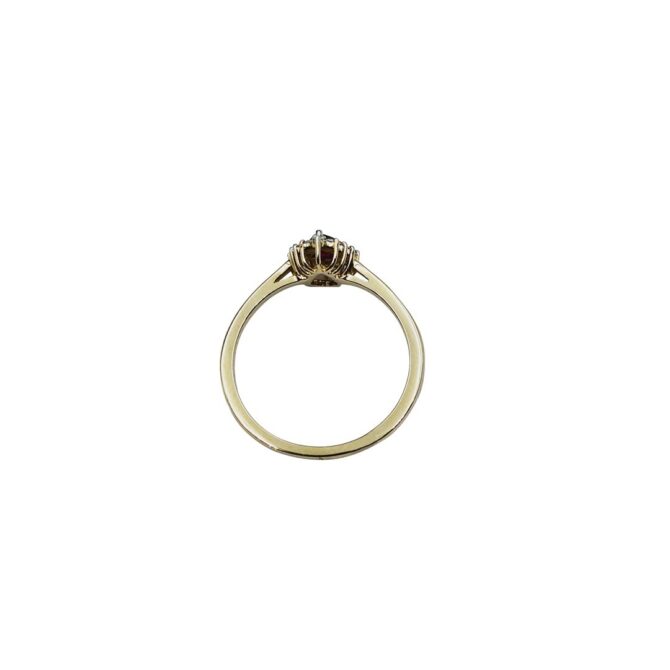 9Kt Yellow Gold Diamond Ring 0.14C R0.34C