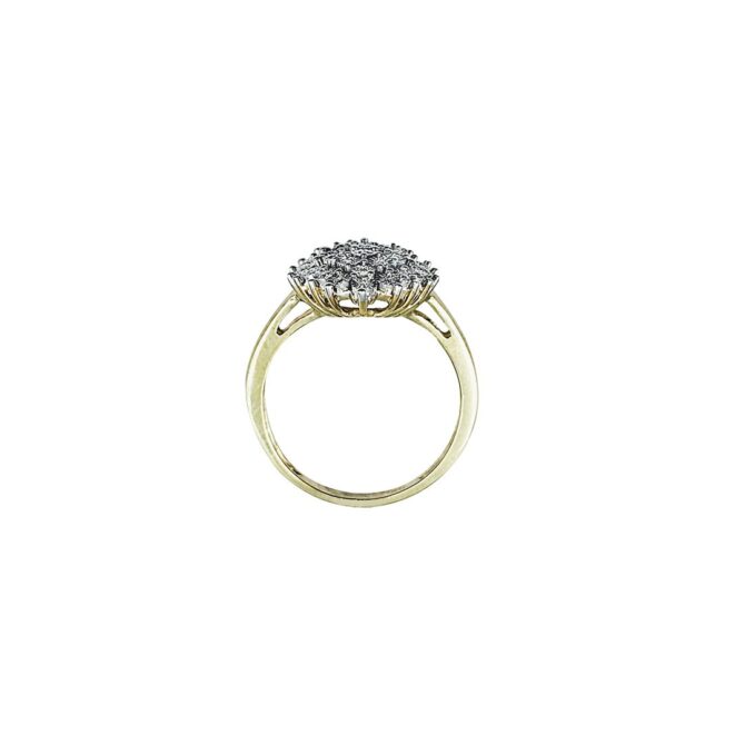 9Kt Yellow Gold Diamond Ring 0.15C