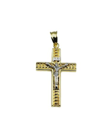 9Kt Yellow Gold Crucifix Cross