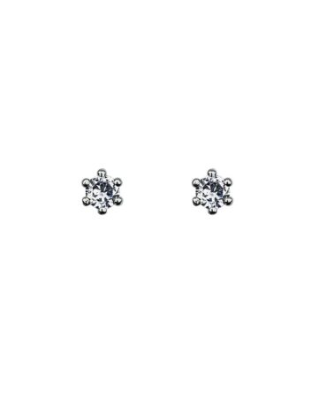 9Kt White Gold Stud Earrings