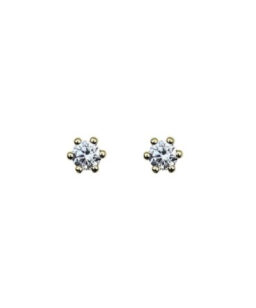9kt Yellow Gold Stud Earrings
