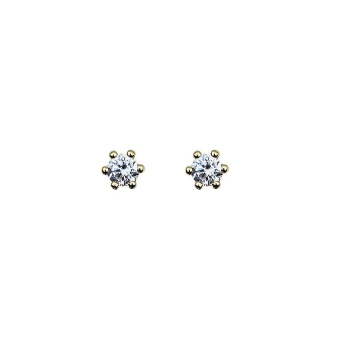 9kt Yellow Gold Stud Earrings