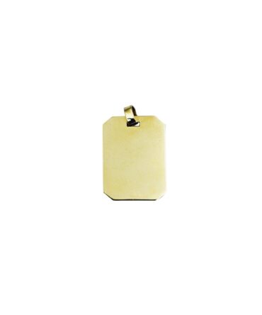 9Kt Gold Rectangle Pendant